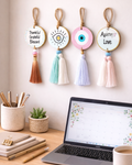 Handmade Mediterranean Style Tassel Wooden Wall Hangings