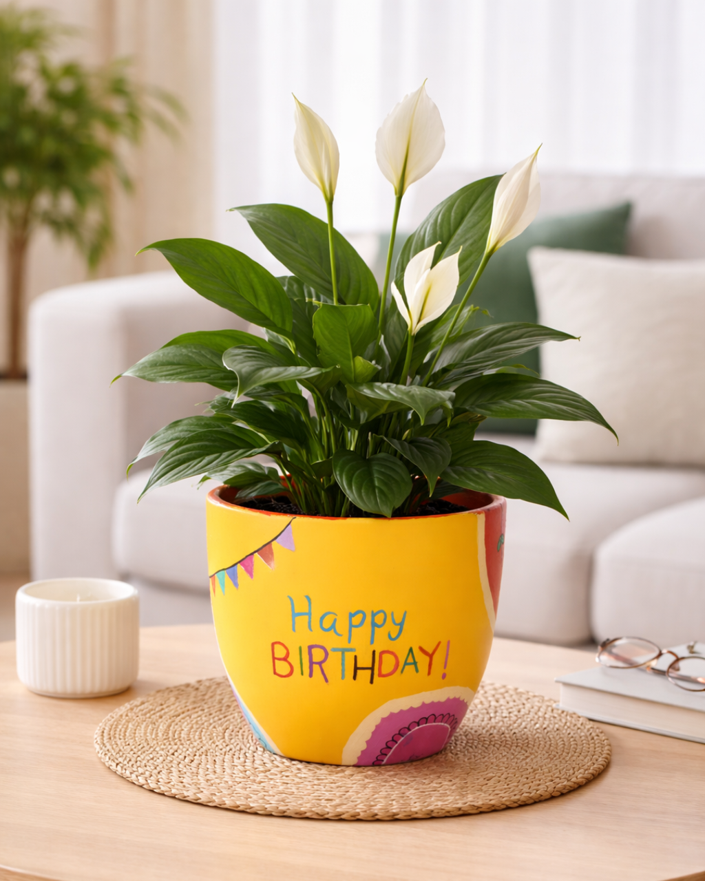 Sunburst Stories – Personalized Hand-Painted Planter