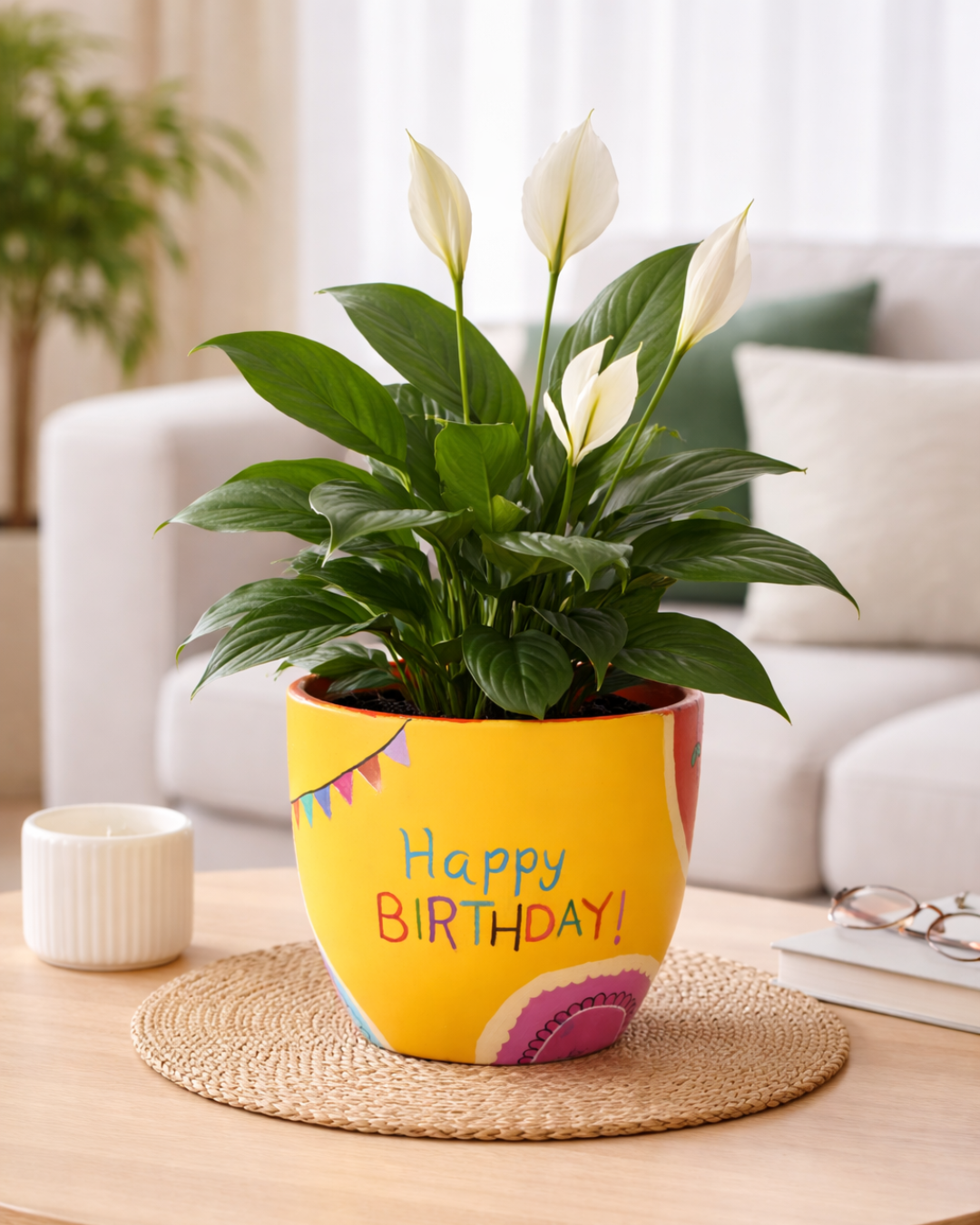 Sunburst Stories – Personalized Hand-Painted Planter